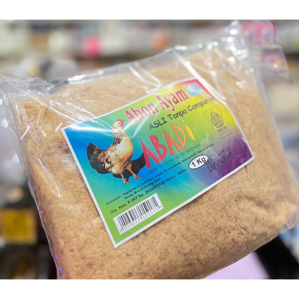 

NEW Abon Ayam Abadi Manis 1kg ( HALAL ) PREMIUM