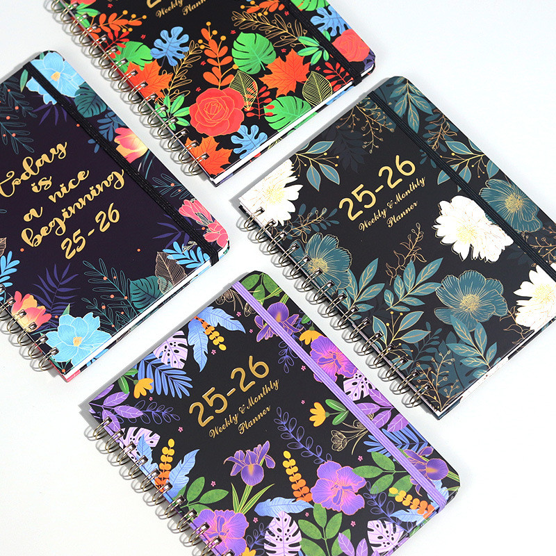 

[COD] 2025 Agenda Planner A5 Notebook Weekly Monthly Diary Book Journal School Office Supplies Stationery Schedule