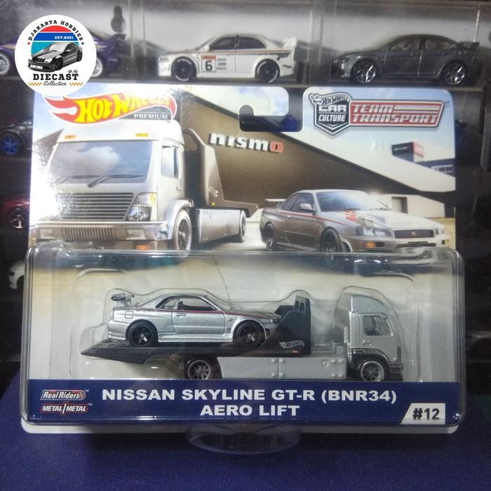 hot wheels team transport nissan skyline gtr r34 nismo - skyline r34