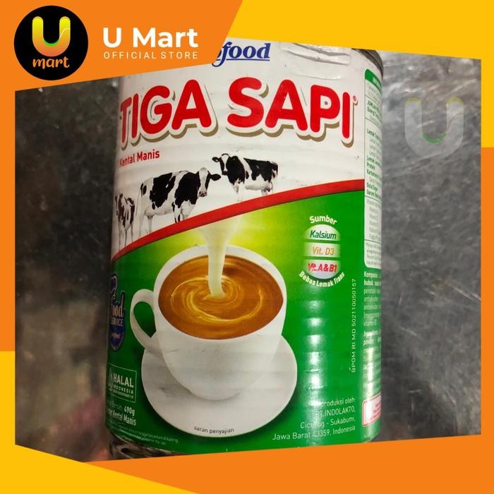 

U Mart - Tiga Sapi Susu Kental Manis Krimer 490 gram