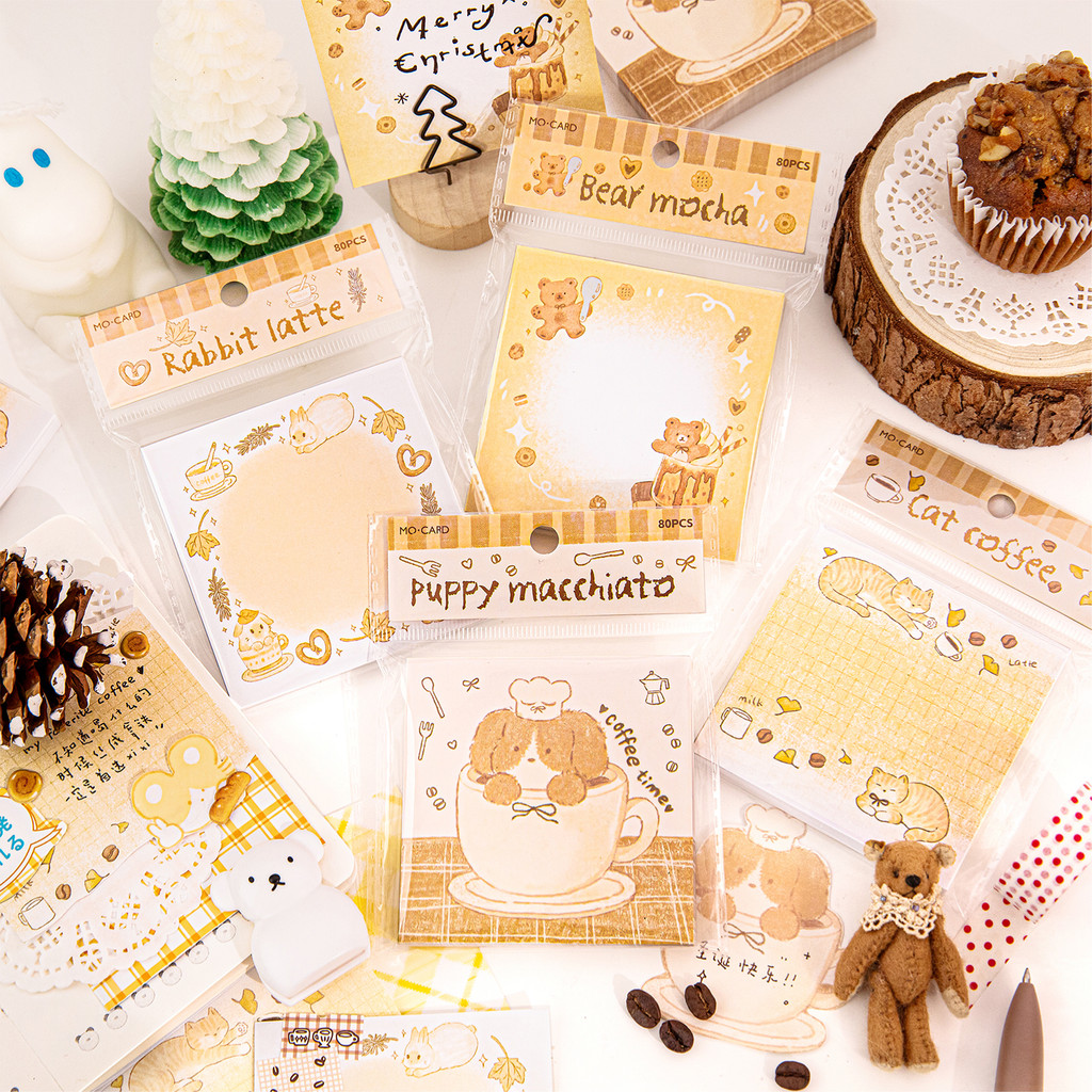 

80 Sheets Daily Do It Check List Memo Pad Scrapbooking Retro Cartoon Message Paper Kawaii Cute Sticky Notes School Supplies