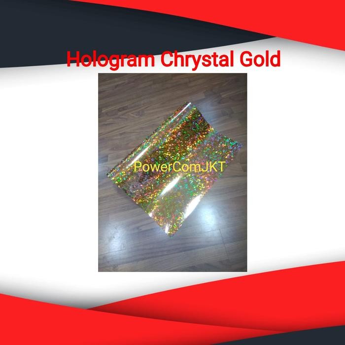 Polyflex Foil Hologram Chrystal Gold