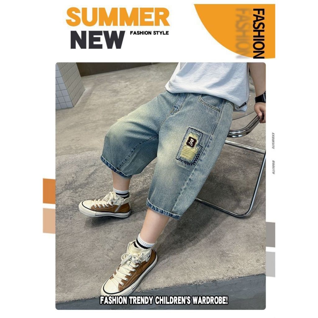 LCF180 celana levis pendek anak laki-laki/celana pendek  anak laki-laki