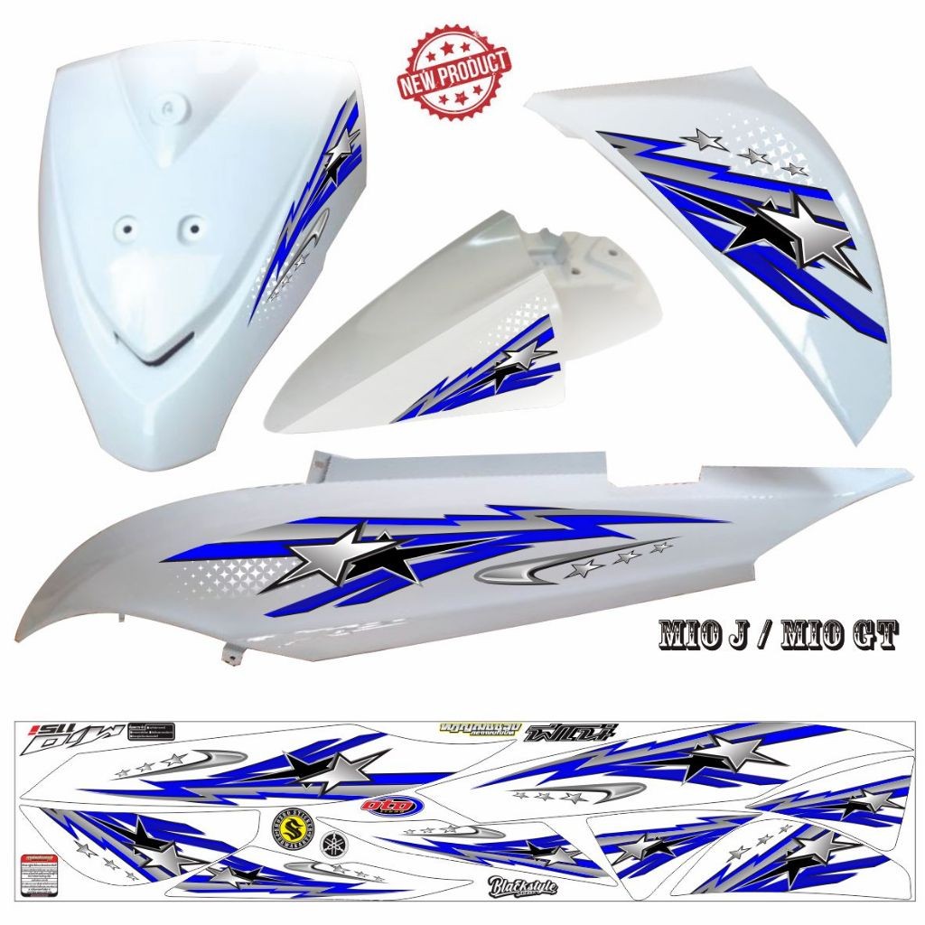 STRIPING STIKER POLET MOTOR MIO J MIO GT KEREN SIMPLE STIKER KEREN