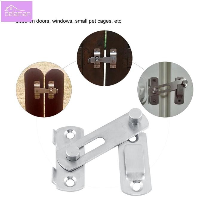 

Stainless Steel Hasp Latch Lock Sliding Door for Window Cabinet