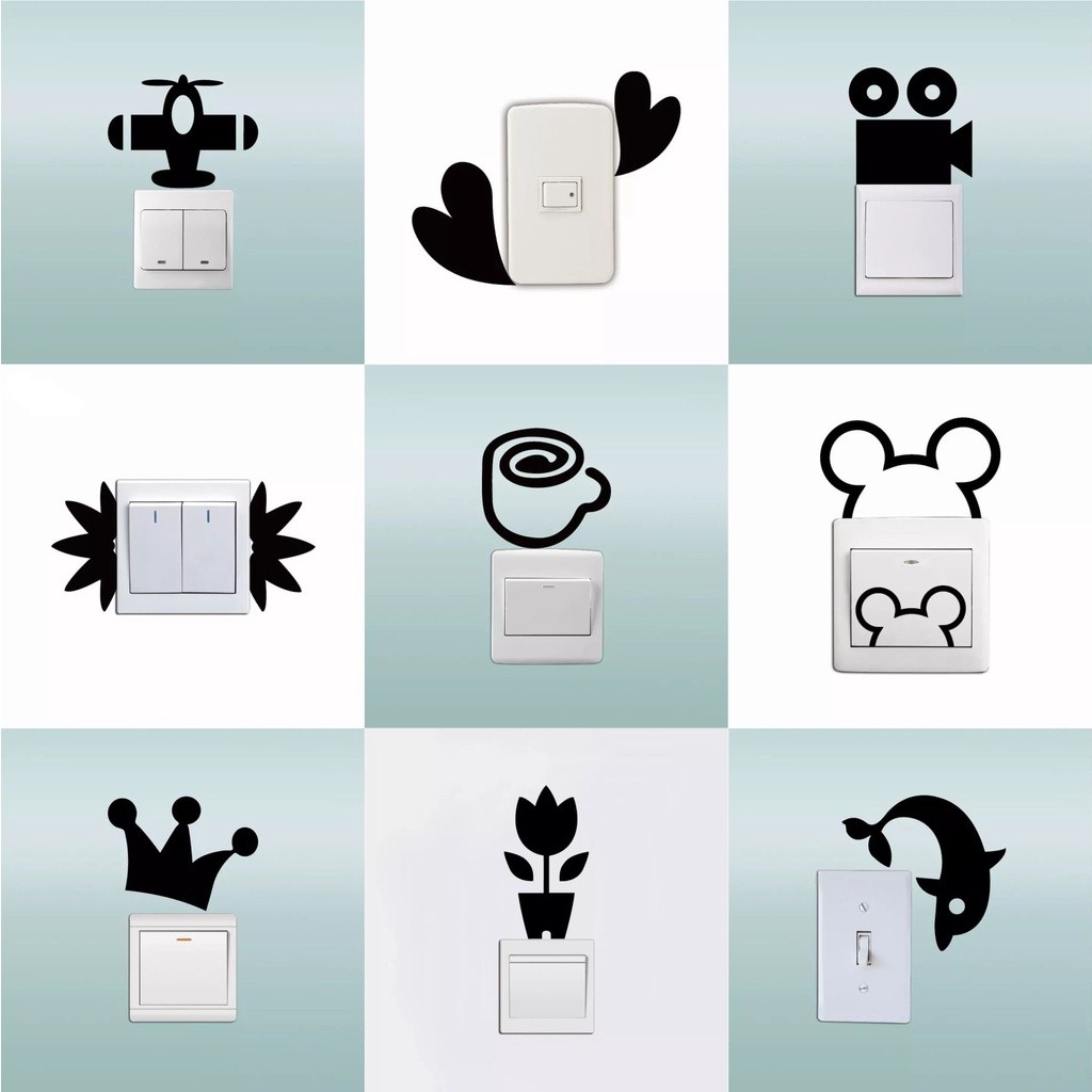 

Promo Stiker Dinding Saklar / Wall Cutting Sticker Saklar / Stiker Dinding tombol Lampu Karakter Lucu Termurah