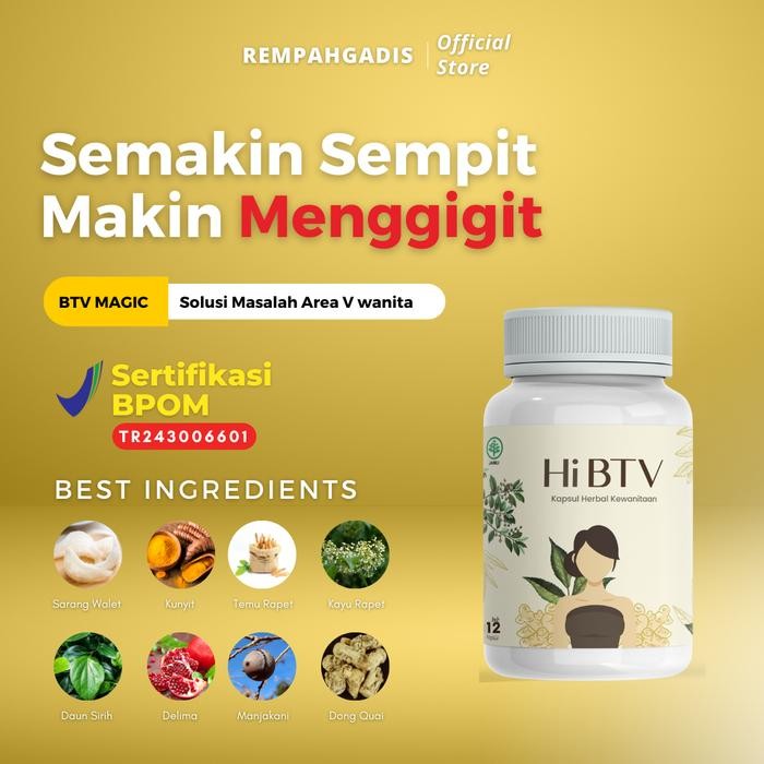 HI BTV MAGIC New Original by Rempah Gadis Kesehatan Wanita Keputihan Sari Rapet Empot