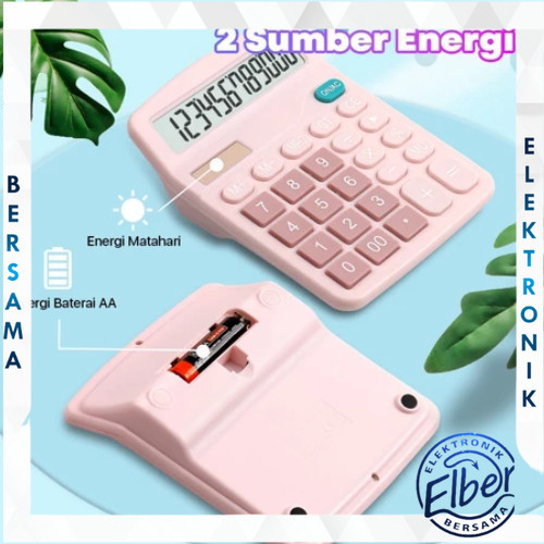

NEW ELBER Aimilo Kalkulator Digital 12-Bit Dual Energi Baterai dan Energi Surya Caclulator Check