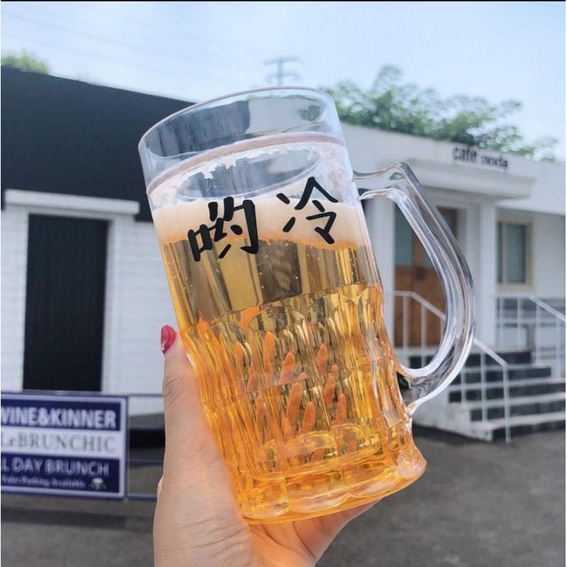 GELAS BEER PRANK mug bir big size jumbo besar palsu tiruan anti tumpah fake beer glass toys
