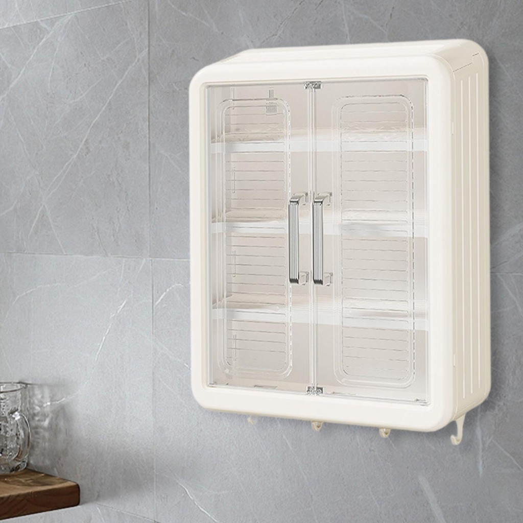 

Bathroom Cabinet Wall Mount Makeup Case Farmhouse Medicine Cabinet Storage Rack for Bedroom Bathroom Accessories Decoration