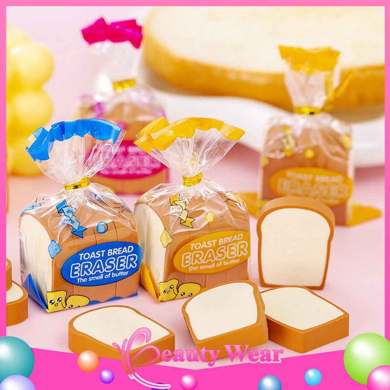 

Penghapus Pensil Karakter Roti Toast Bread Eraser