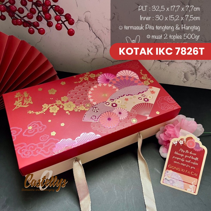 

IKC 7826T Kotak Box Imlek Kotak Tali Hampers Kue Sincia CNY