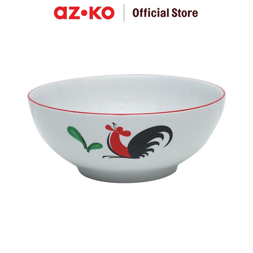 AZKO Pendopo 23 cm Mangkuk Saji Kukuruyuk Peralatan Makan Mangkok Makanan Food Grade Wadah Hidangan 