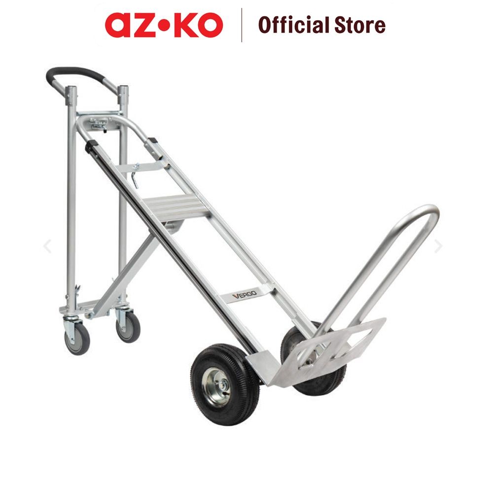 AZKO Krisbow Troli Barang Aluminium 4 In 1 Alat Pengangkut Barang Dengan Roda Wheels Cart Troli Kard