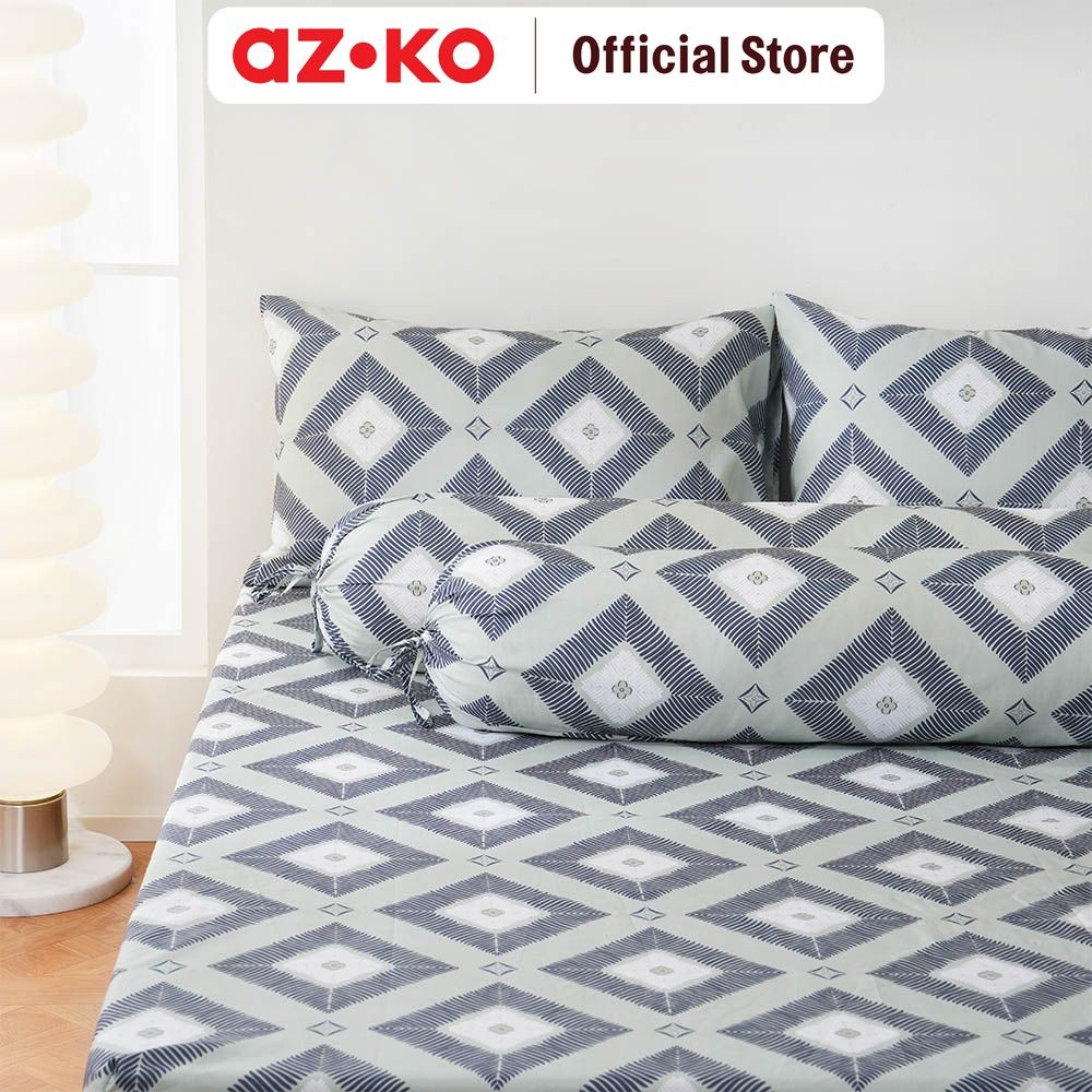 AZKO Sleeplite Set Seprai Microfiber Abstr Leon Sprei Seprai Aesthetic Seprei Sheet Set Bed Sheet Ak