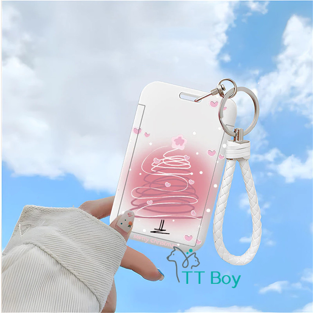

TT BOY ID Card Holder Motif Tema Natal Anak Pohon Orang Tua Korea | Tempat Pelindung Kartu Nama Photocard Sekolah Kantor Photocard Photo Card