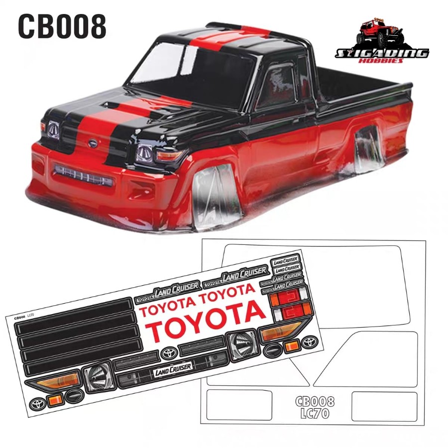 Lexan Body Team C Racing Land Cruiser LC70 1/10 Clear Body CB008