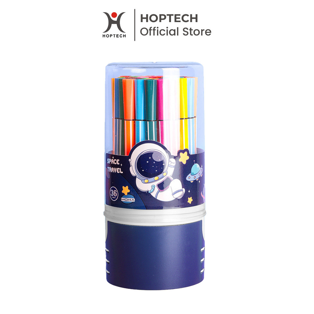 

Hoptech - Spidol Warna Warni 1 Set Hexagonal Watercolor Marker Pen 12/24 Warna