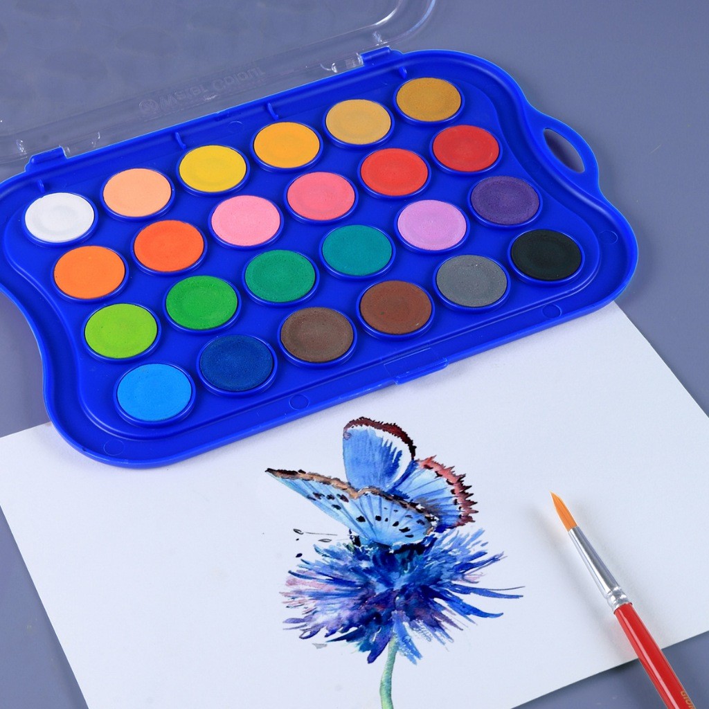 

BOBOMARTS BOBOMART GIORGIONE CAT AIR WATER COLOR PAIN 1 Set 12/24/36/48 WARNA CAT PADAT SOLID PAINT WARNA G-T12/24/36/48