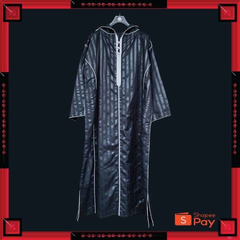 [PREMIUM ORIGINAL] Baju Umroh Gamis Hoodie Djellaba Maroko Jalabah Jubah Kapucong Maroko Pria Polyco