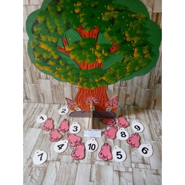 READYSTOCK - Mainan kreatifitas anak / Pohon hitung-mainan edukatif APE tk dan paud mainan anak bagu