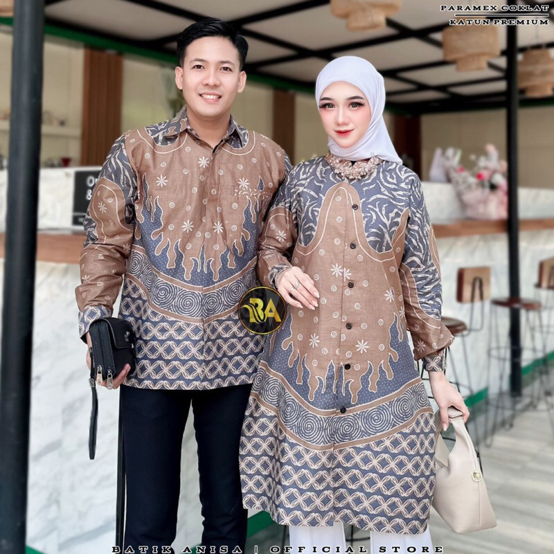 Batik Couple Original Pekalongan Premium Katun Batik Emily Jumbo Seragam Sarimbit Motif Terbaru 2025