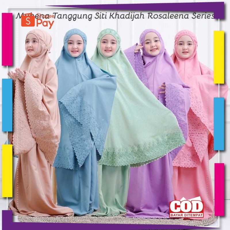 [PREMIUM ORIGINAL] MUKENAH KHADIJAH ANAK POLOS