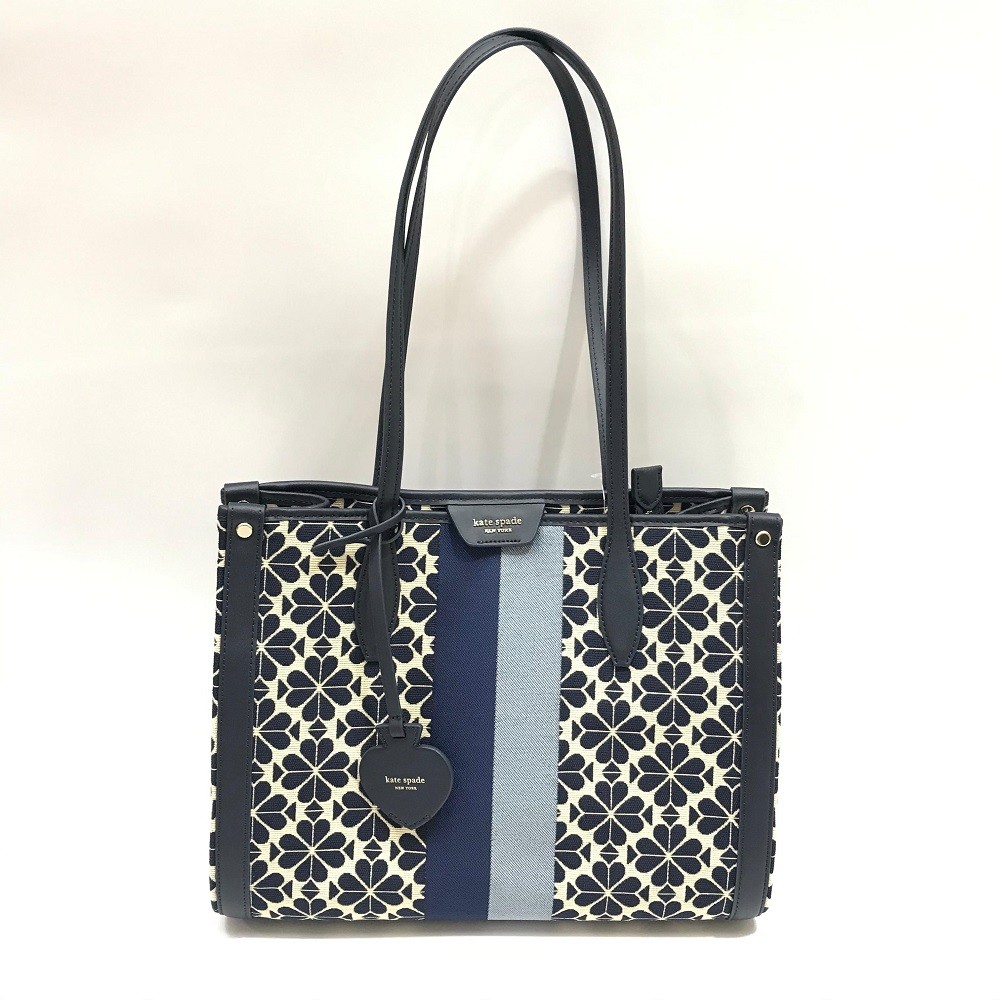 Kate Spade Market Tote Flower in Navy Jacquard