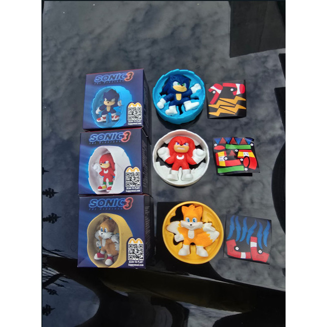 Mainan Anak Happy Meal McDonald Sonic 3 Original 2024