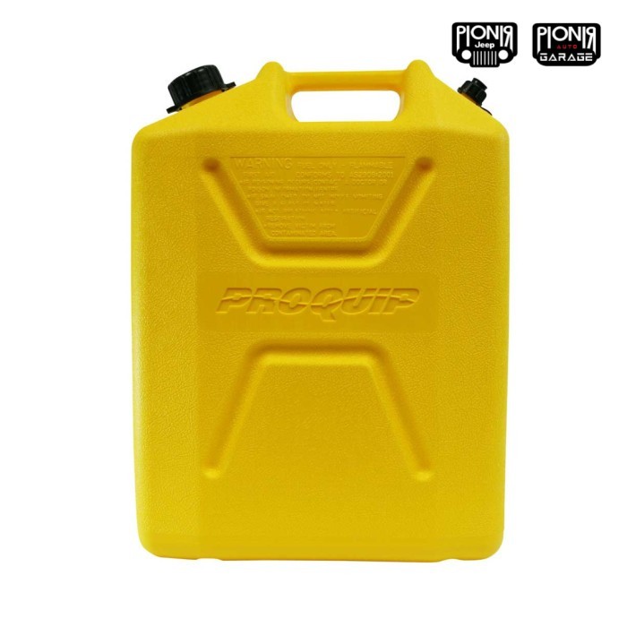 Proquip 20L Plastic Fast Pour Fuel Can - Diesel Yellow Jerry Can Plastik Proquip Jerry Can Solar Pro