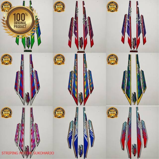 (ORI) STRIPING  HONDA ASTREA GRAND BULUS KAPSUL LIST BODY 1992 1993  kualitas original