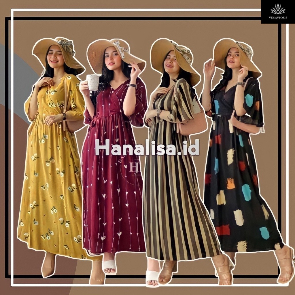 BAJU DASTER DRESS KIMONO PIYAMA KAREEN SERUT DADA TIDUR REMAJA WANITA TALI SAMPING KANAN KIRI BUSUI 