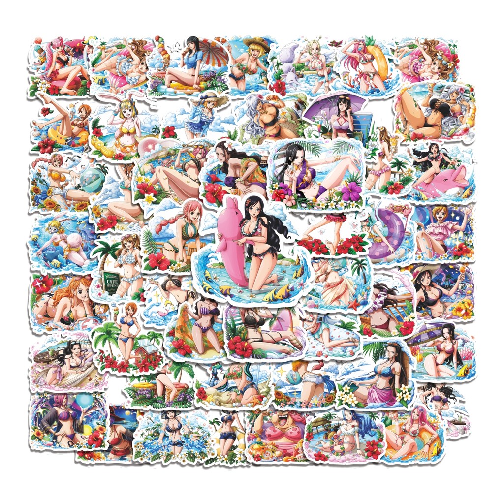 

COD 50 Pcs Stiker Bikini Open Festival Lucu Anti Air Untuk Dekorasi Notebook Sepeda Skateboard Handphone DIY