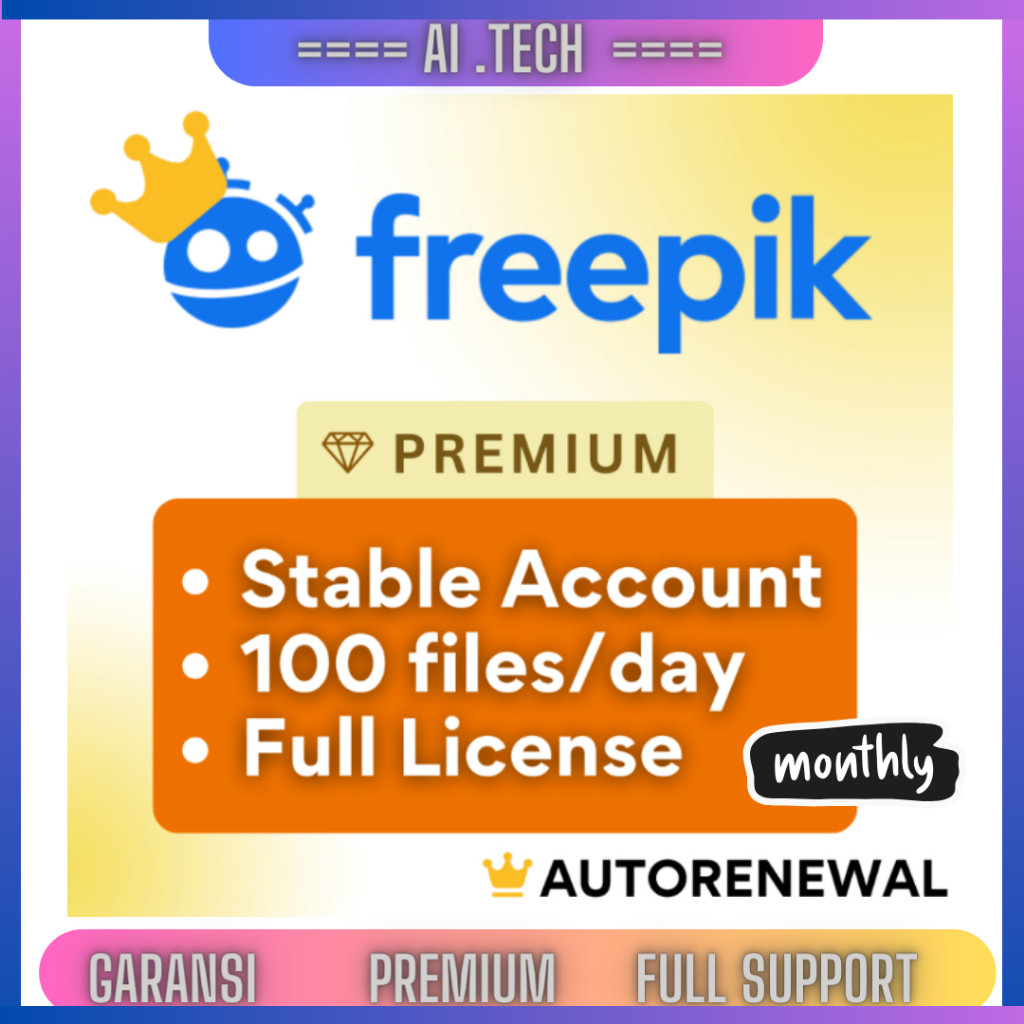 Freepik Premium [ lifetime ]* dengan Akun Flaticon | Pengiriman Instan  | Garansi Penuh | Akun Bukan