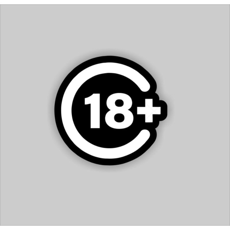 

Stiker Sticker Brand 18+ Clothing Journal Hype Aesthetic grafiti logo basic striping motor helm Koper Laptop Tumblr Dinding