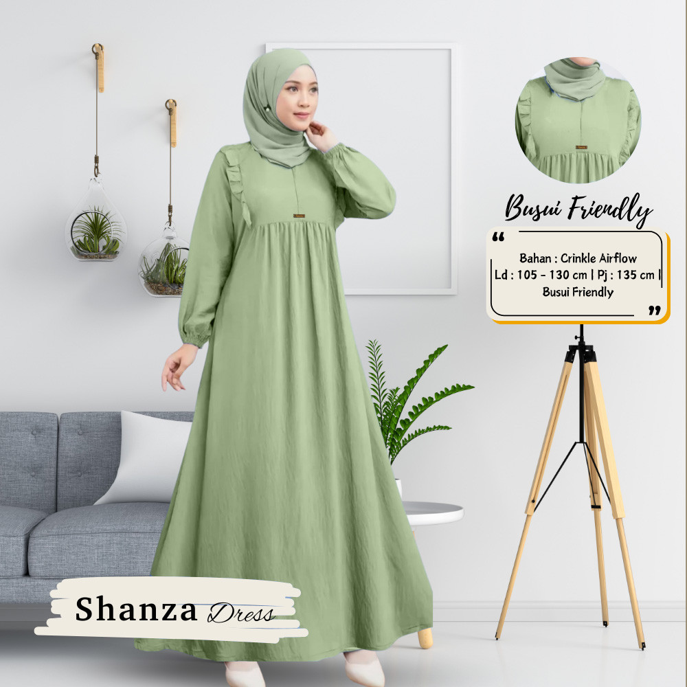 [HOT NEW] Gamis Putih Wanita Kekinian // Gamis Crinkle Airflow Jumbo