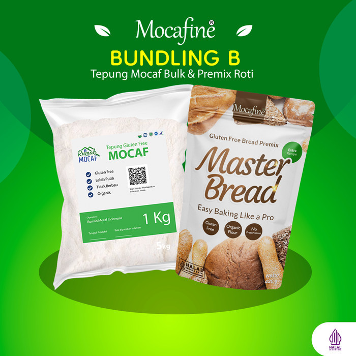 

[0k_market1] Bundling Master Bread & Tepung Mocaf - Gluten Free - Bread Flour