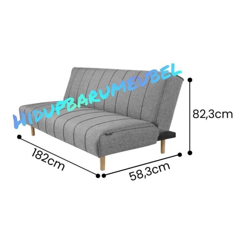 Sofa bed CHIFFON / sofabed Procella chiffon / sopa ruang tengah lipat minimalis retro / kursi tamu t