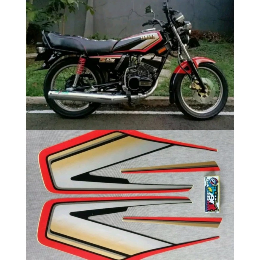 STRIPING RX KING MERAH 1993 STIKER LIS YAMAHA