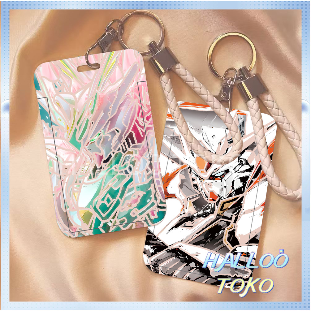 

ID CARD HOLDER MOTIF KAWAII TEMPAT KARTU PHOTOCARD PHOTO CARD Pelindung + Tali,Robot Gundam