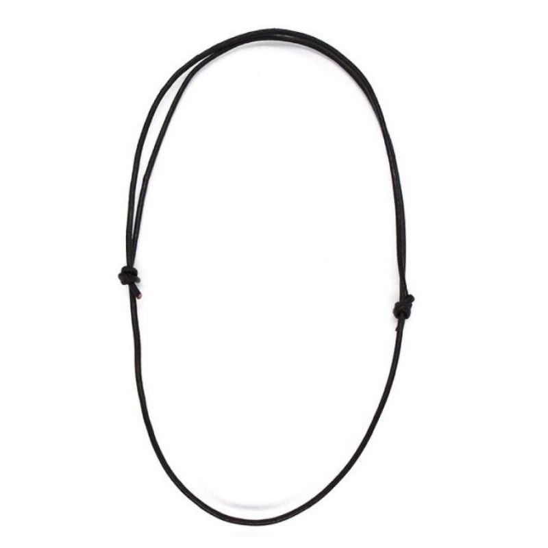 Kalung Tali Hitam Korea || Kalung Tali Bandul Warna Hitam Termurah || Kalung Tali Hitam simple untuk