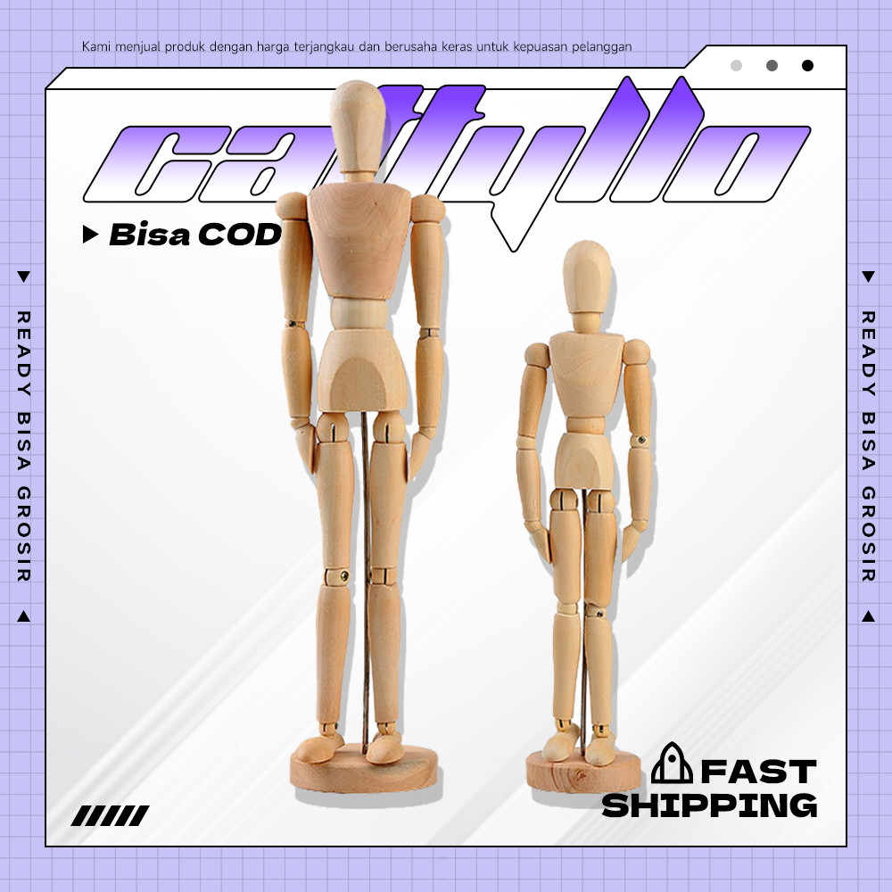 Manekin Kayu Manekin Tangan Pajangan Action Figure Hiasan Meja Patung Manekin Sketsa patung aestheti