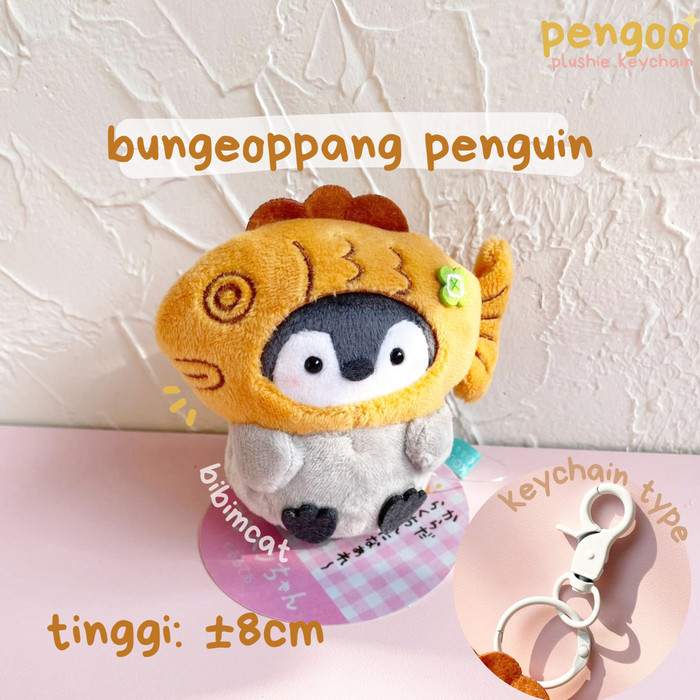 Pengoo Plushie Keychain / Gantungan Kunci Boneka Penguin Premium - Bungeoppang