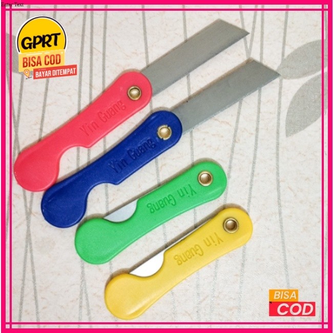 

GPRT 5pcs Cutter Lipat / Pisau Cutter Kecil Lipat / Cutter Mini Warna