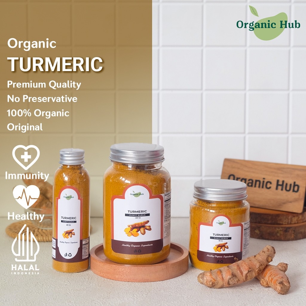 

Organic Hub Kunyit Bubuk Tumeric Powder Asli 100% Organik Untuk Asam Lambung Murni Herbal