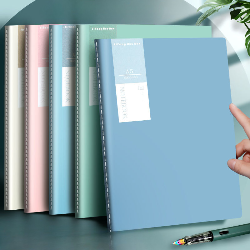 

4Books/Pack A5 B5 Notebooks 36page Color Cover Notepad Thickened Environmentally Friendly Wood Pulp Paper Stationery Supplies