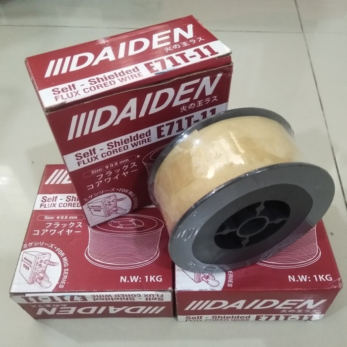 kawat las co2 0.8mm atau flux cored wire E71T-11 daiden
