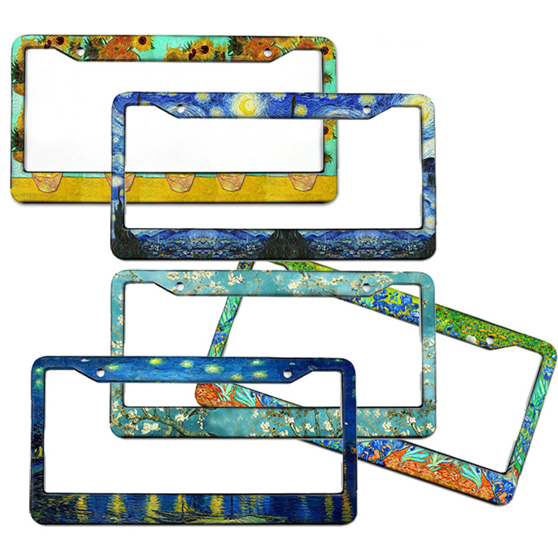 

Van Gogh oil painting series for license plate frames