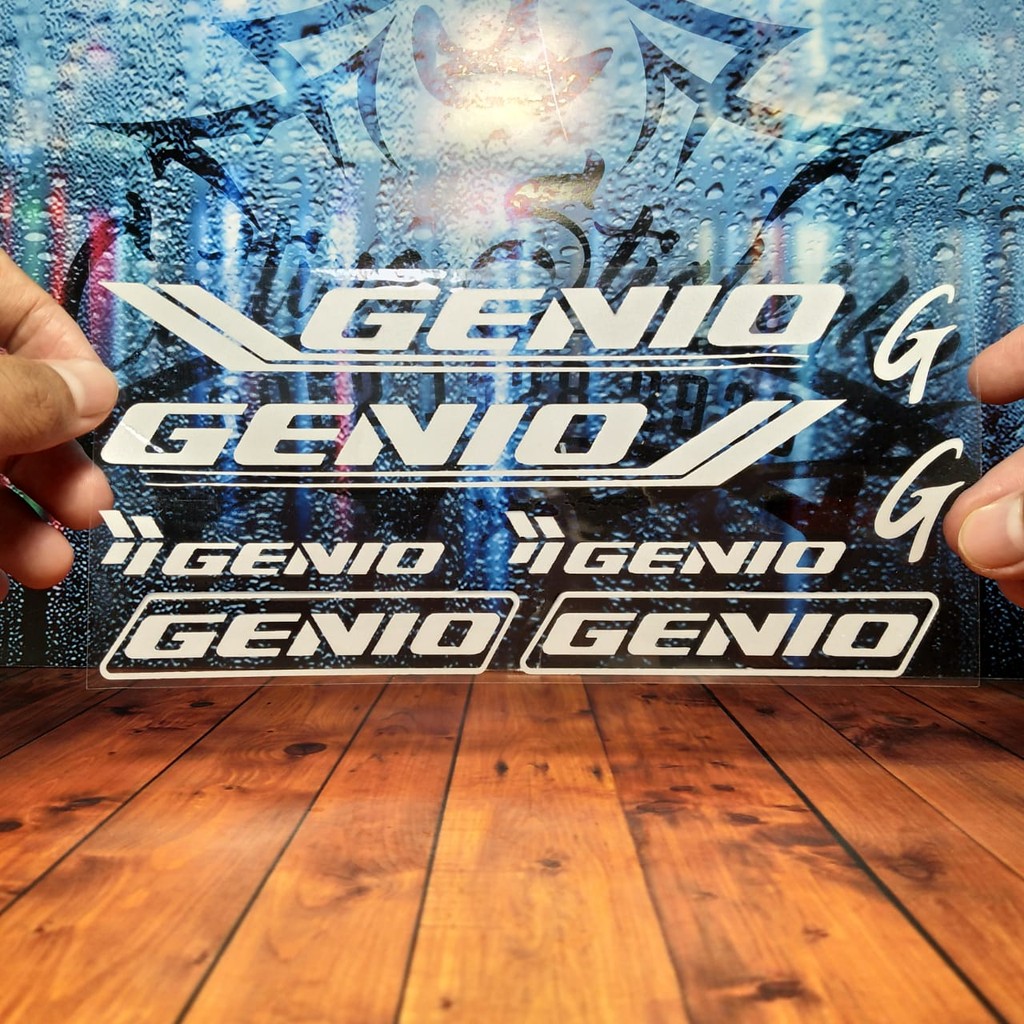 Cutting Stiker Genio Variasi Sepeda Sticker Frame Aksesoris Body Mtb Lipat Free Custom Desain