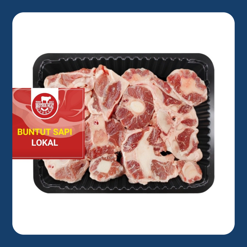 

Oxtail Beef, Buntut Sapi Lokal 1kg - Brothermeatshop